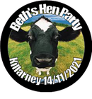 Personalised Cow Design Badge