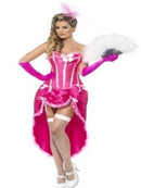 Pink Burlesque dancer Costume