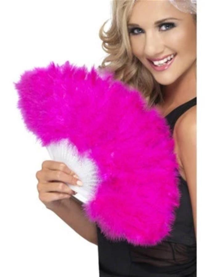 Pink Feather Fan