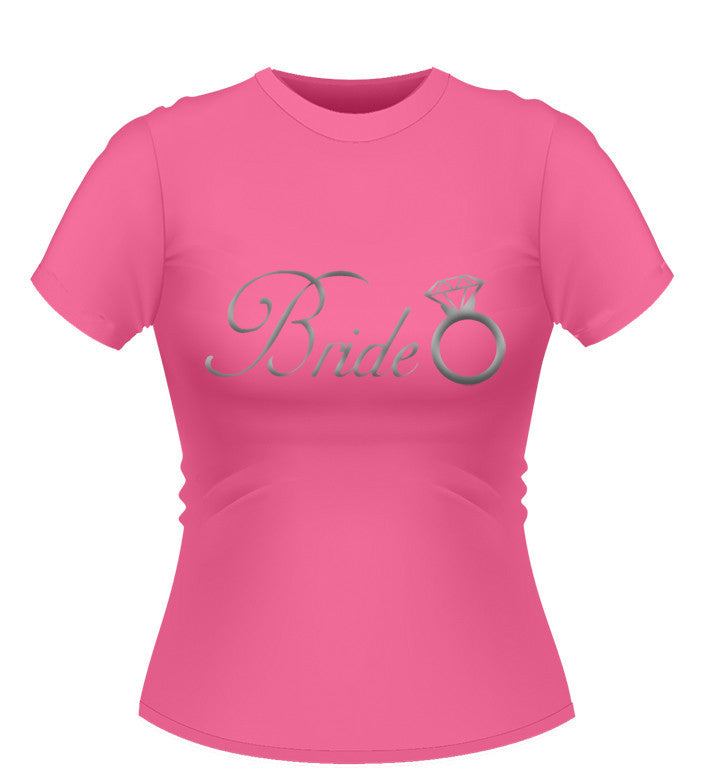 Bride T-shirt with diamond ring