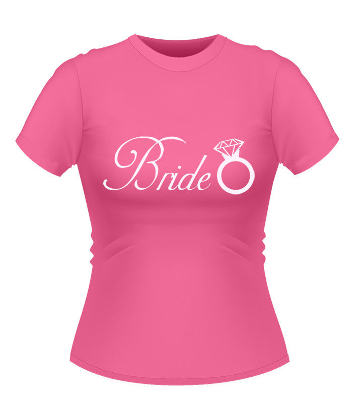 Bride T-shirt with diamond ring