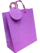 Pink glitter Bag With Handles 