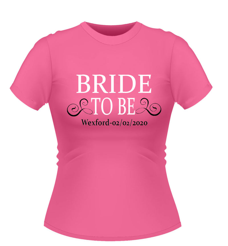 Bride to Be Personalised T-shirt