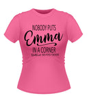Nobody puts Baby in a Corner! Personalised Hen Party Tshirt