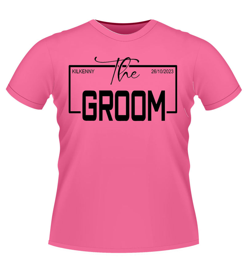 Personalised THE GROOM Stag Party T-shirt