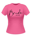 'Bride' Personalised Hen Party T-Shirt Script