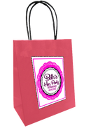 Pink Lace Design Personalised Bag