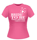 'Bride to be with Ring' Personalised Hen Party T-shirt