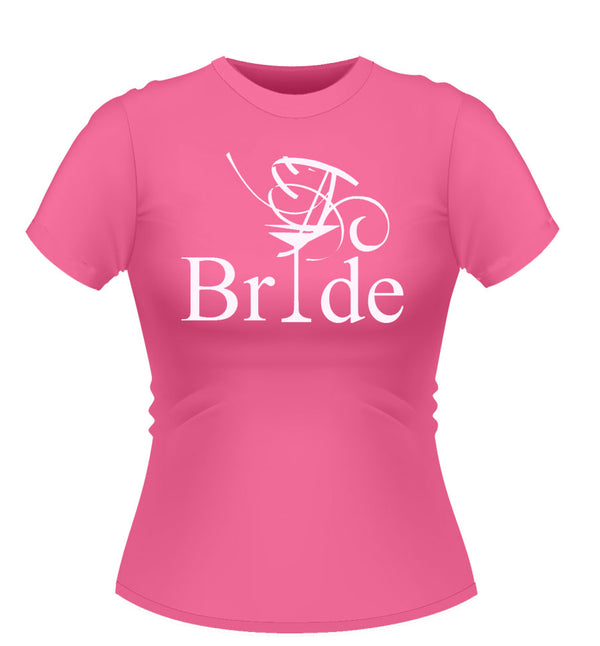 Bride T-Shirt with Cocktail glass