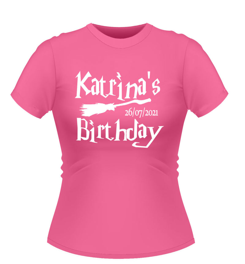 Harry Potter theme Personalised Birthday T-Shirt