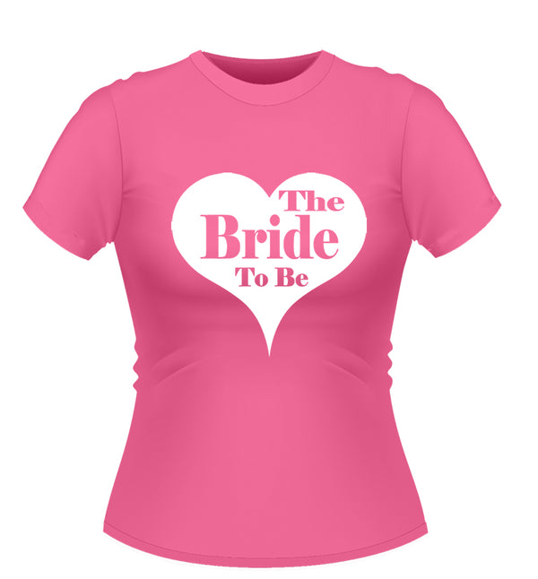 Heart Design Bride to Be T-shirt