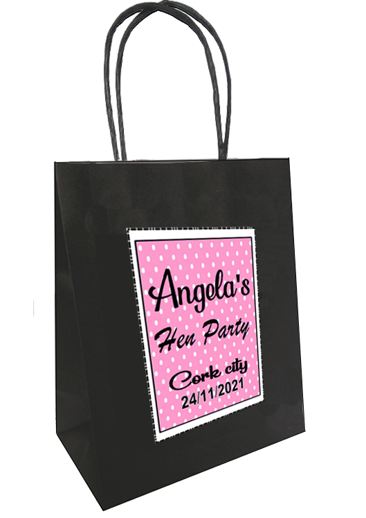 Polka Dot design personalised bag