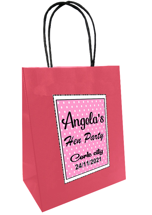 Polka Dot design personalised bag