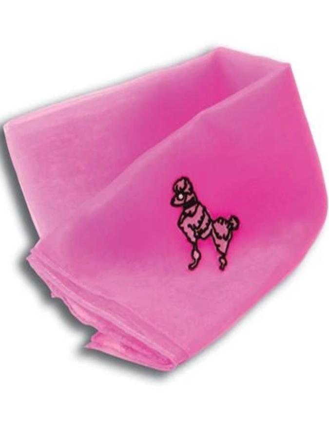 Poodle Scarf 50s Pink