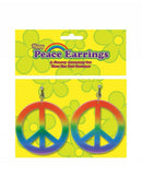 Rainbow Hippy Peace Earrings