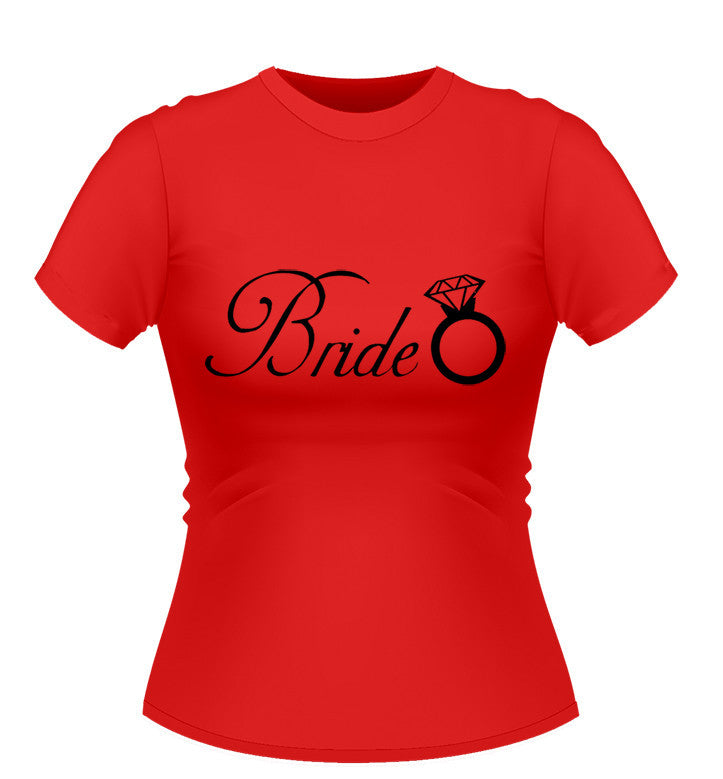 Bride T-shirt with diamond ring
