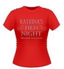 Hen Night Personalised Hen Party T-shirt