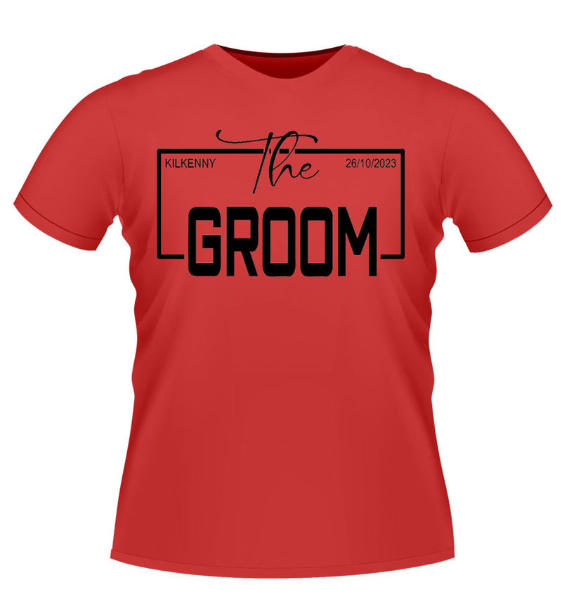 Personalised THE GROOM Stag Party T-shirt