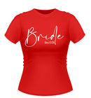 'Bride' Personalised Hen Party T-Shirt Script
