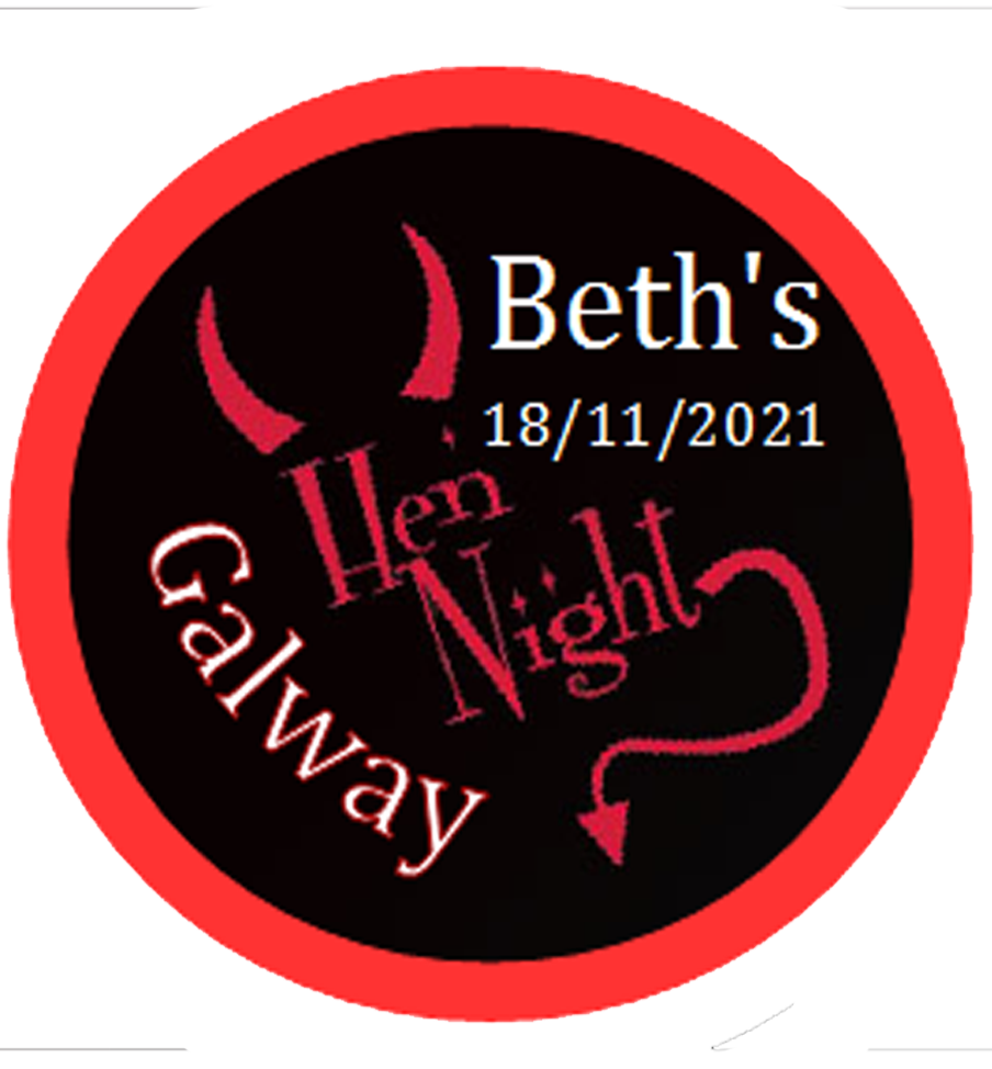 Personalised Red Devil Hen Party Badge