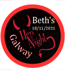 Personalised Red Devil Hen Party Badge