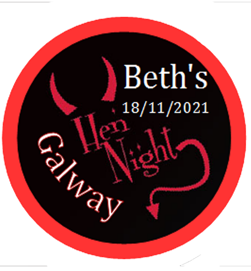 Personalised Red Devil Hen Party Badge