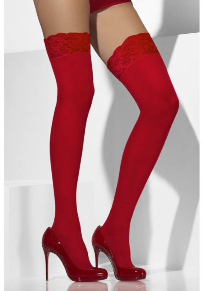 Red sheer Hold Ups