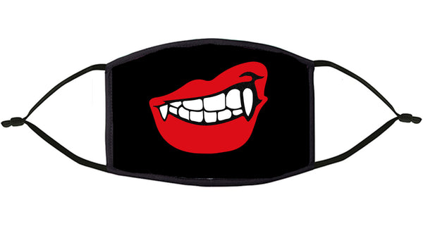 Vampire Teeth Design Re-Usable Face Mask