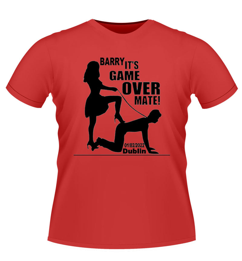 'Game Over' Stag night t shirt