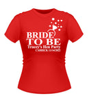 'Bride to be with Ring' Personalised Hen Party T-shirt