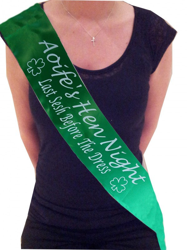 Design Your Own Sash (original font)