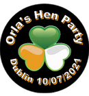 Personalised Shamrock Hen Party Badge