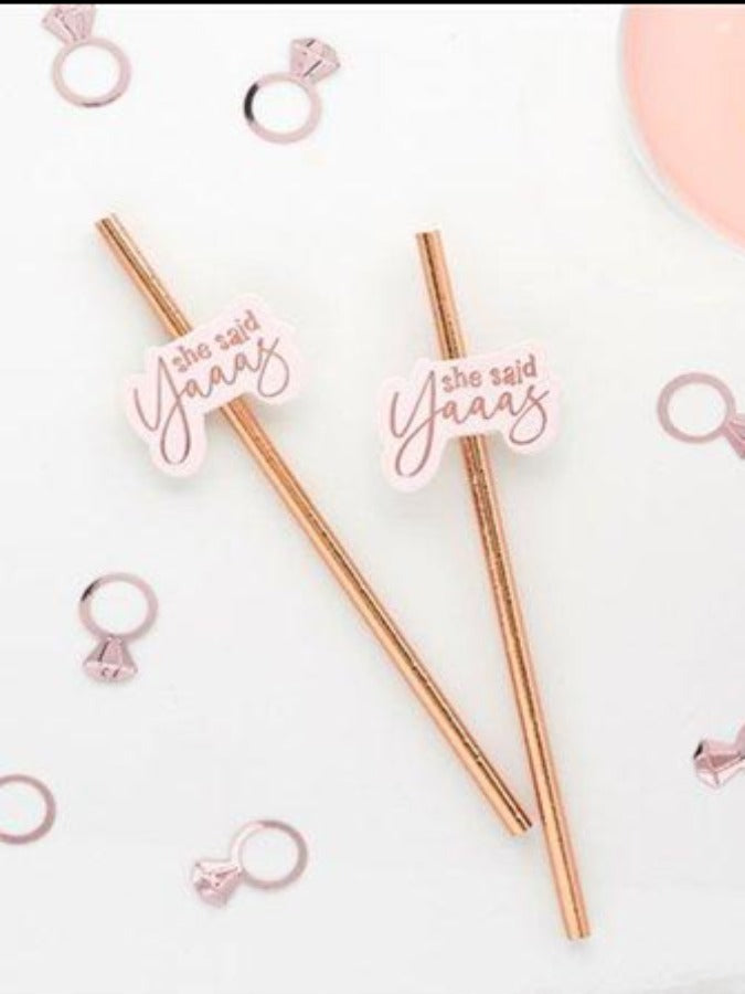 SHE SAID YAAAS PAPER STRAWS (20)
