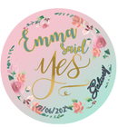 'She Said Yes' Personalised Hen Party Badge