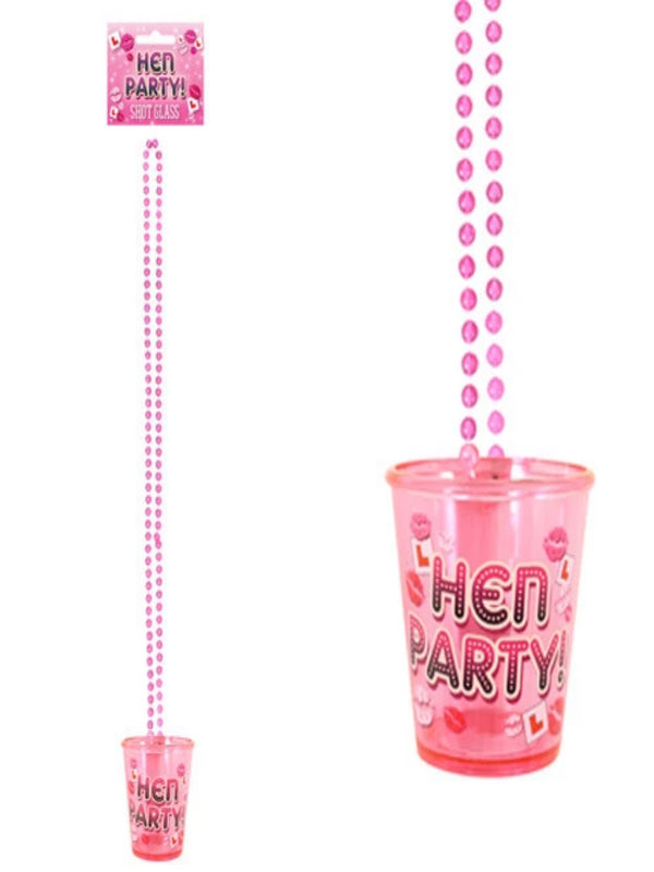Shot Glass Hen Party with Necklace