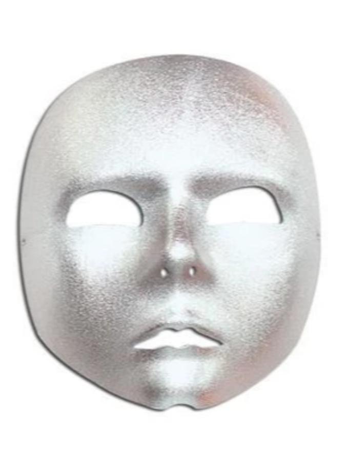 Silver Face Mask