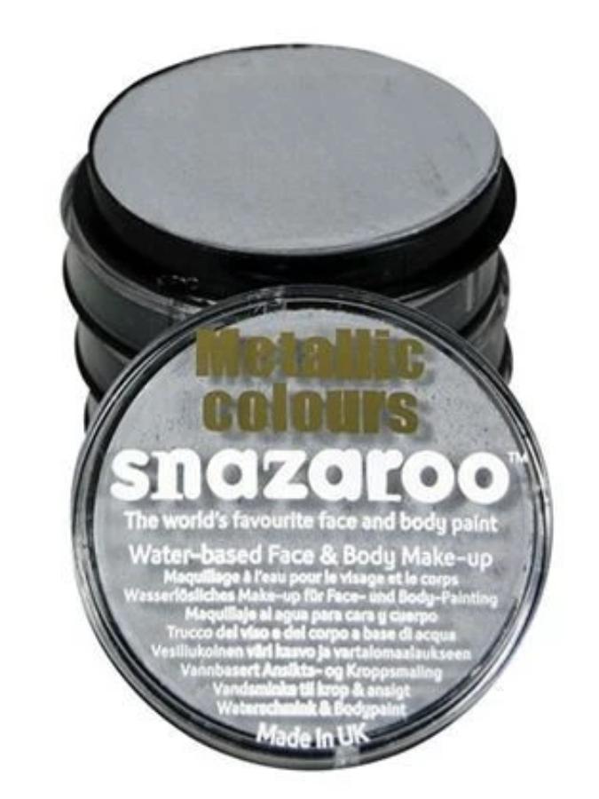 Snazaroo Silver Metallic Facepaint 18ml