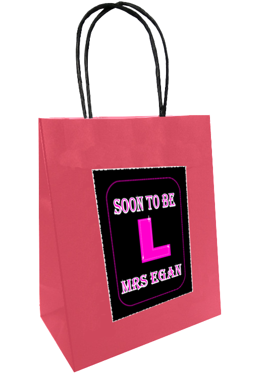 Hen Night Personalised Bride To Be Gift Bag