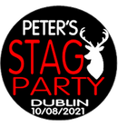 Personalised Stag Party Badge Black