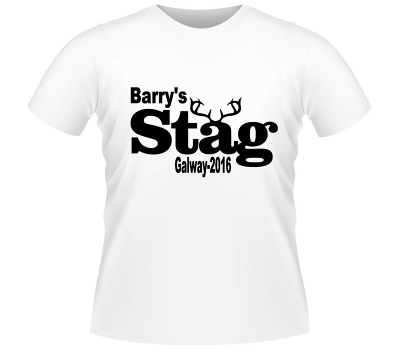 'Antlers' Personalised Stag Party T-shirt