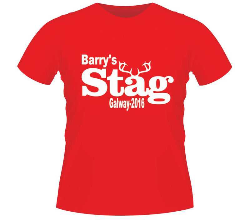 'Antlers' Personalised Stag Party T-shirt