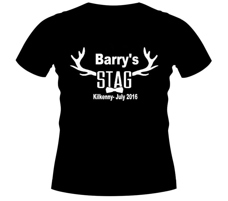 'Bow Tie' Personalised Stag T-shirt