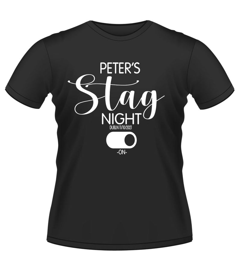 Stag Party -ON- Personalised T-shirt