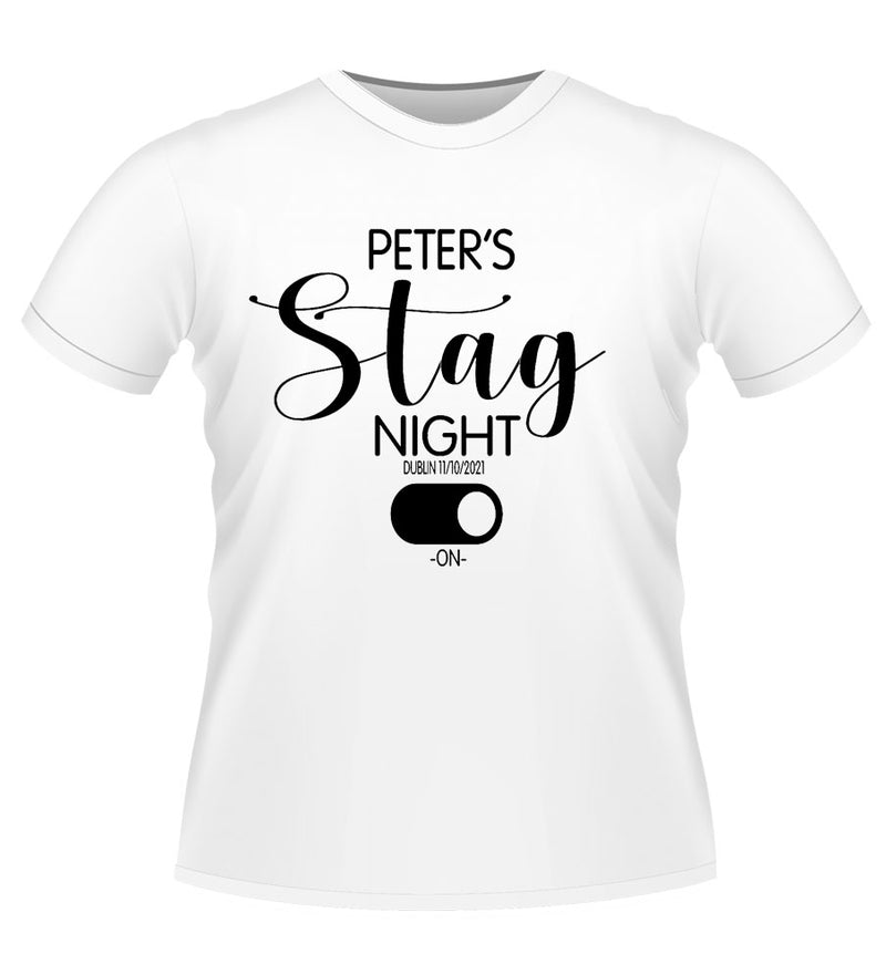 Stag Party -ON- Personalised T-shirt