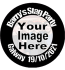 Personalised Stag Party Badge with Picture