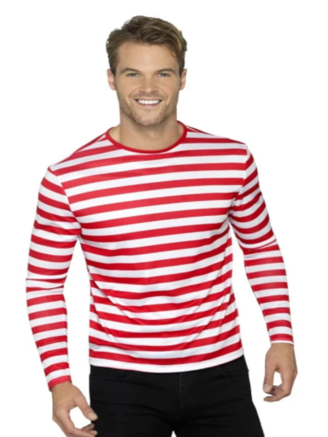 Stripy T-Shirt Red
