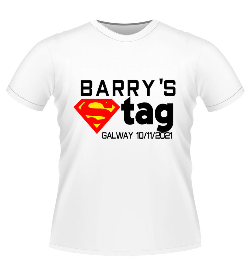 Personalised superman t shirt top
