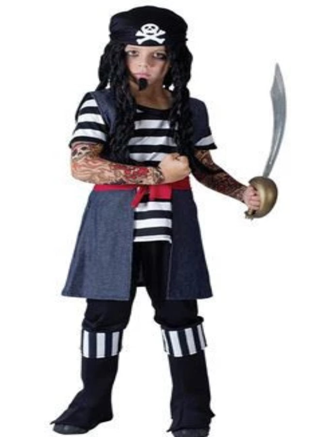 Tattoo Pirate Boy Children's costume                        