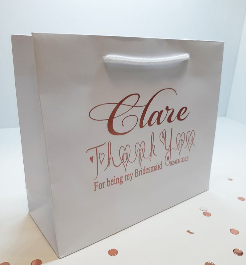 Thank You Personalised Deluxe Gift Bag