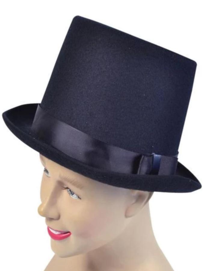 Top Hat Black Wool Felt